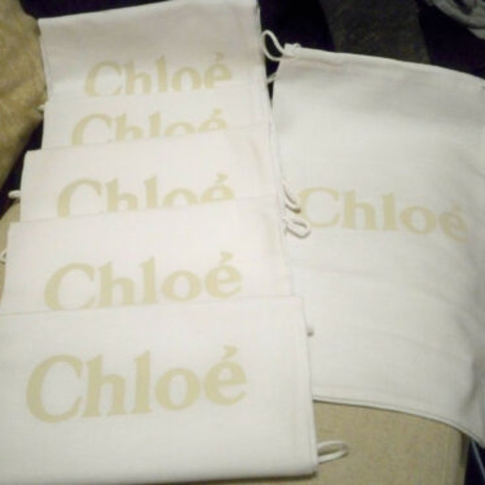 New Lot of 6 Chloe Sleeper/ Dust Bags / Protective Cover 8 inch width x13 inch